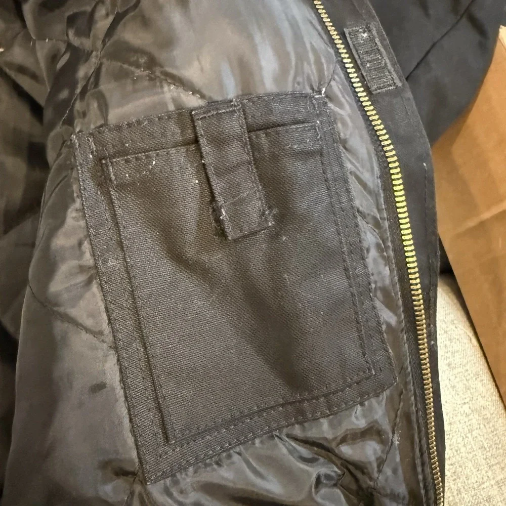 Berne Duck Canvas Work Jacket Black XLR 48–50 Quilted Lined